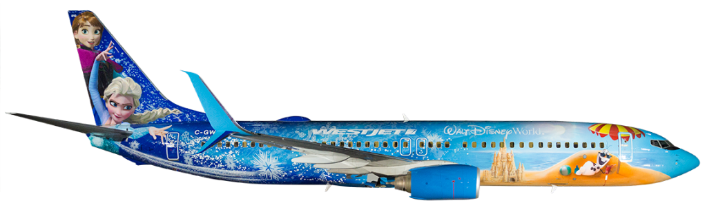 WestJet Frozen Jet ©WestJet