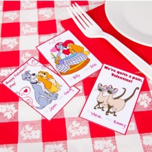 Lady and the Tramp Valentines Day Cards ©Disney