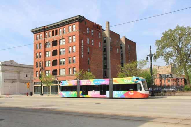 Q-line trolley in Midtown Detroit ©R. Christensen 