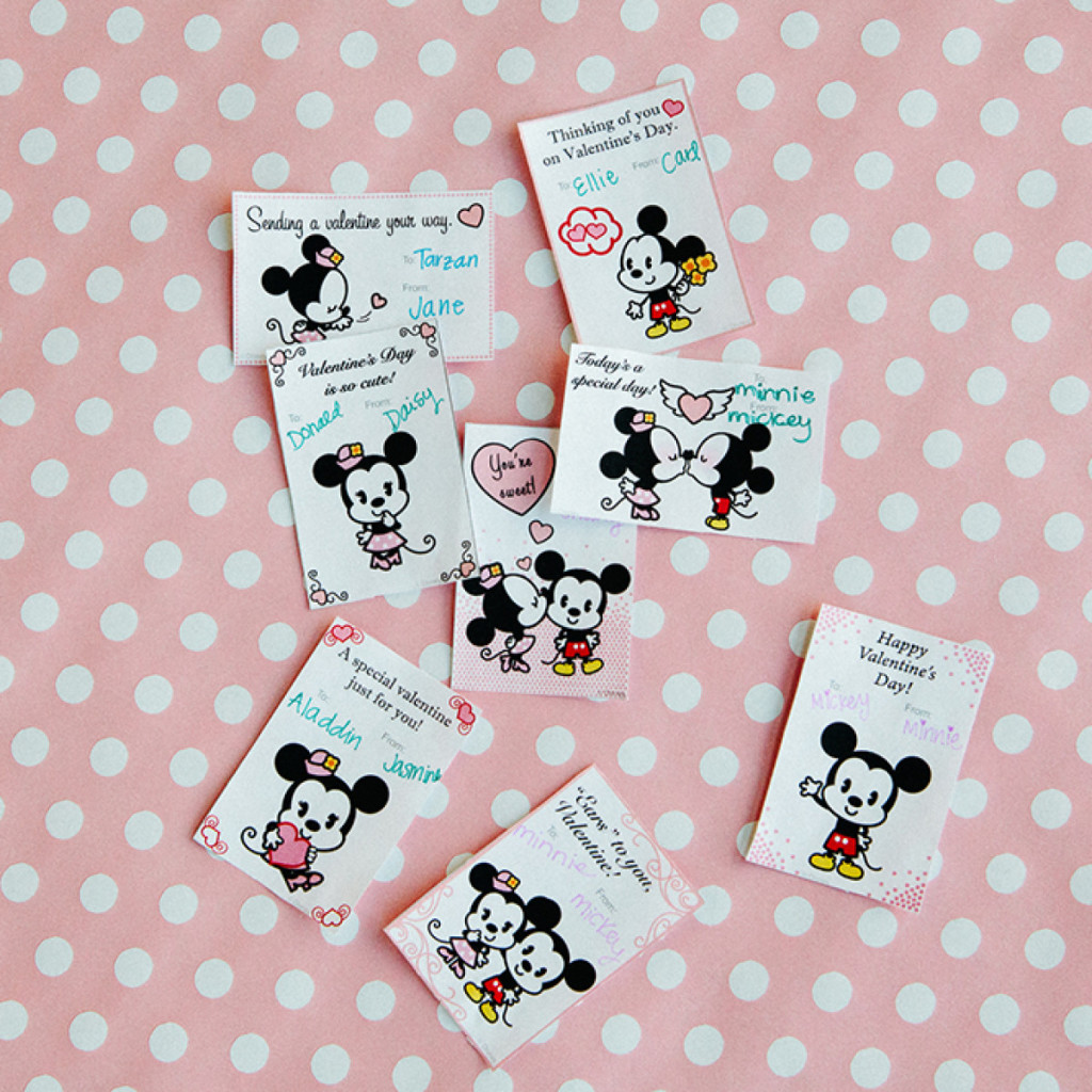Free Disney Valentines Day Card Printables
