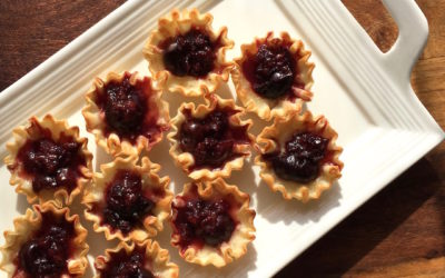 Easy Brie and Dark Cherry Phyllo Bites Appetizer