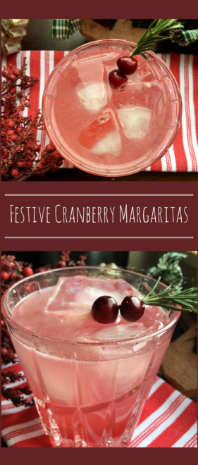 Festive Cranberry Margaritas