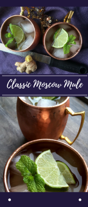 Classic Moscow Mule with Fresh Ginger Syrup