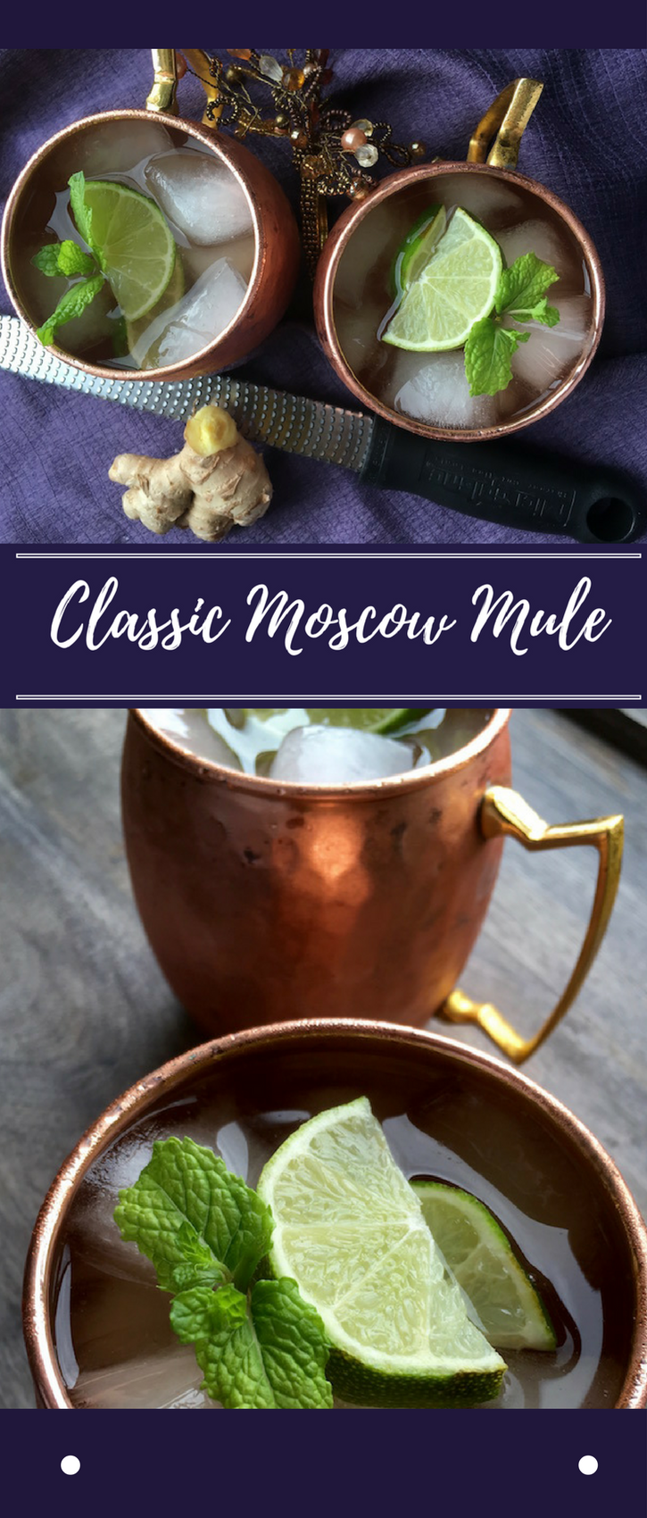Classic Moscow Mule with Fresh Ginger Syrup
