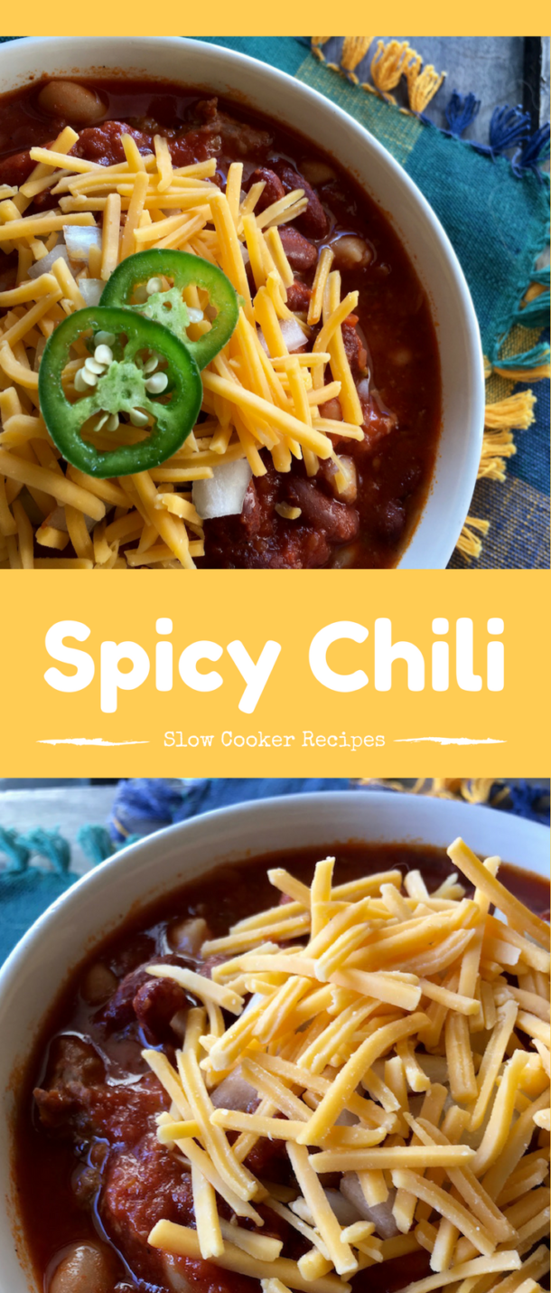 Spicy Slow Cooker Pork Sausage Chili