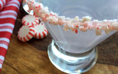 Festive Candy Cane Martini