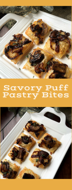 Savory Mushroom Puff Pastry Bites