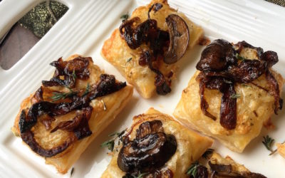 Savory Mushroom Puff Pastry Bites