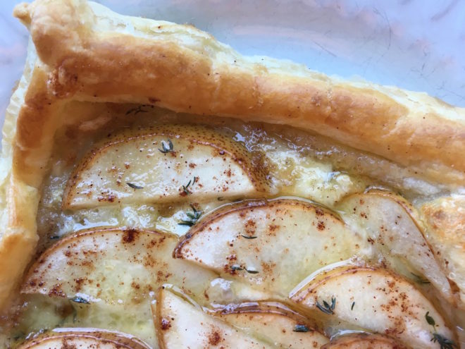 Savory Brie and Pear Puff Pastry