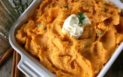 Mashed Sweet Potatoes with Fresh Thyme