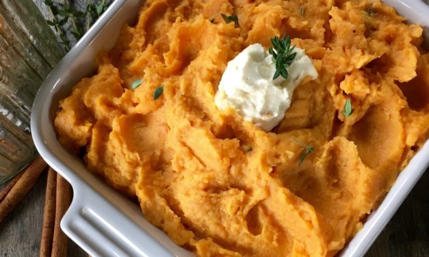 Mashed Sweet Potatoes with Fresh Thyme