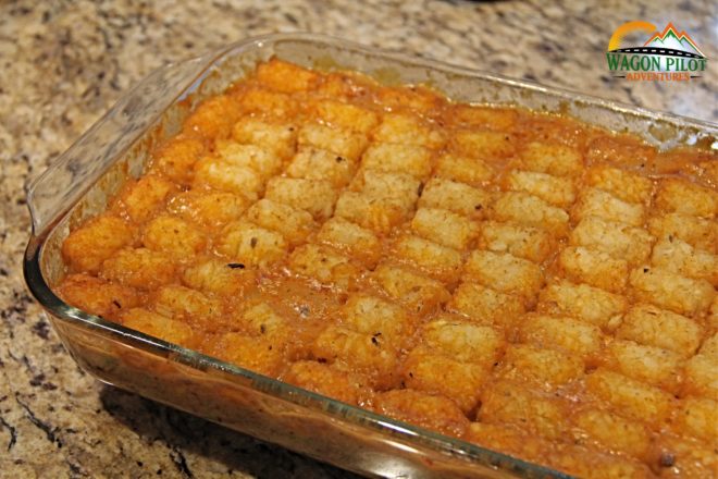 Creating a Better Tater Tot Hotdish ©Wagon Pilot Adventures