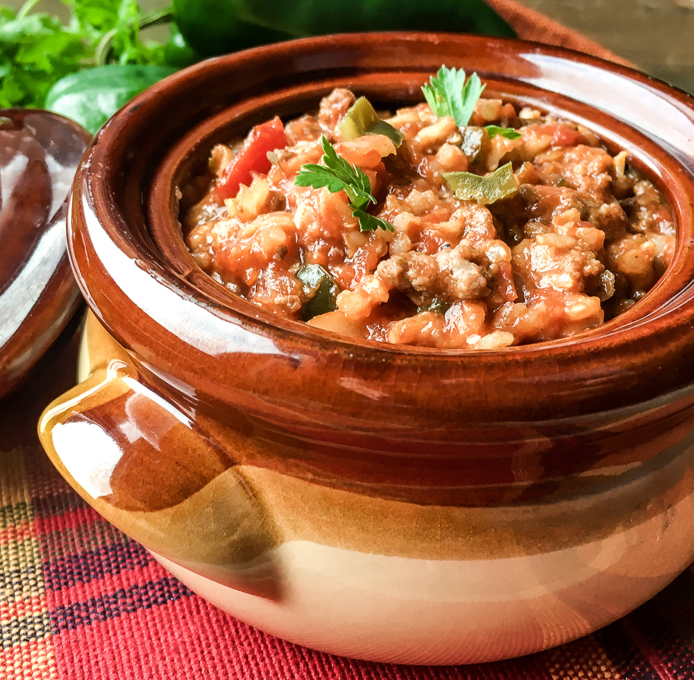 Instant Pot Stuffed Poblano Pepper Soup