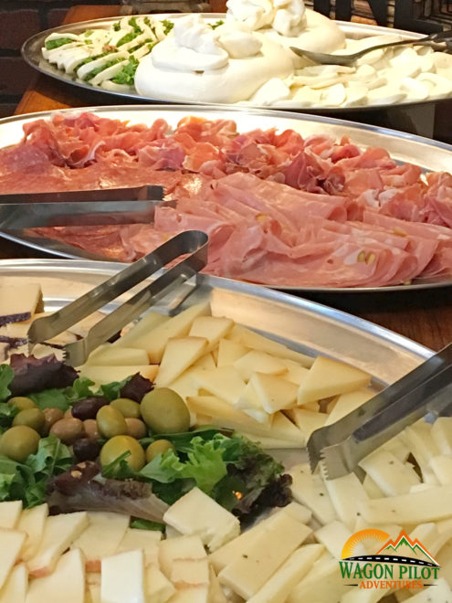 Charcuterie spread at Catello's Mozzarella Bar © Wagon Pilot Adventuress