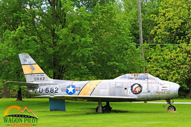 F-86 on Display at VFW Post 7119 Indianapolis © Wagon Pilot Adventures