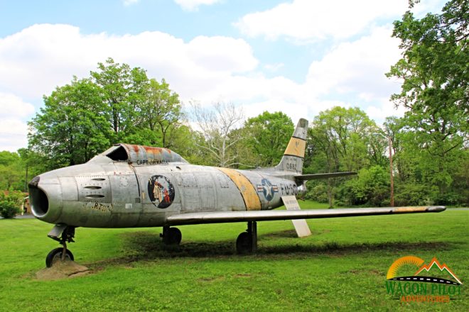 F-86 on Display at VFW Post 7119 Indianapolis © Wagon Pilot Adventures