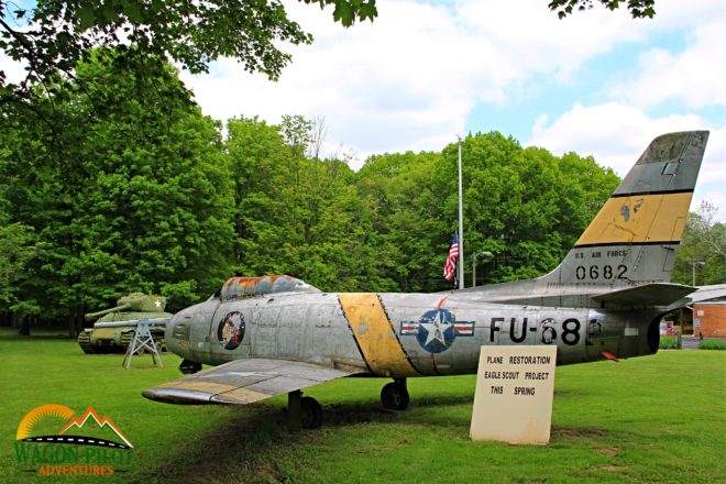 F-86 on Display at VFW Post 7119 Indianapolis © Wagon Pilot Adventures