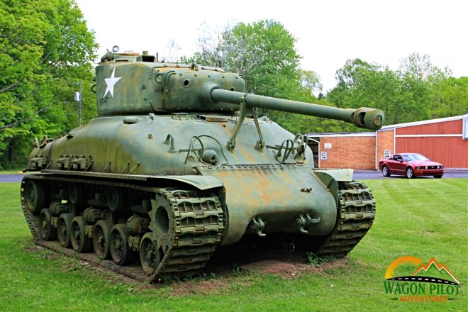 Sherman tank on Display at VFW Post 7119 Indianapolis © Wagon Pilot Adventures