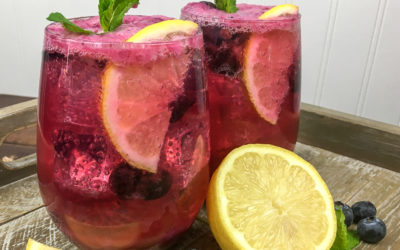 Sparkling Blueberry Maple Lemonade