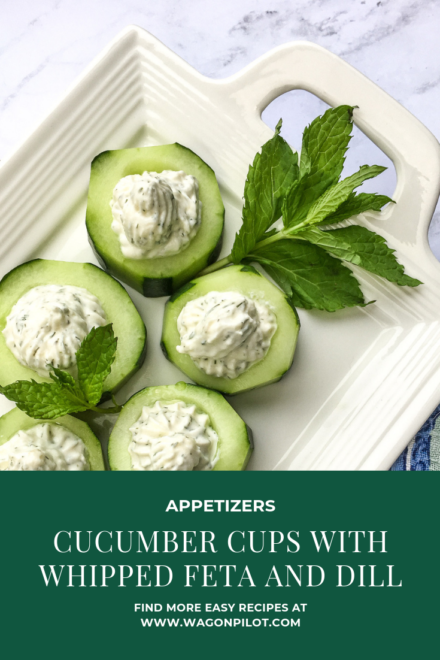 Cucumber Cups with Whipped Feta and Dill