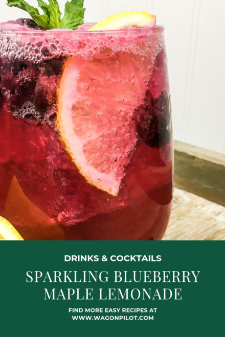 Sparkling Blueberry Maple Lemonade