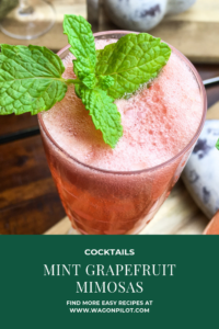Mint Grapefruit Mimosas