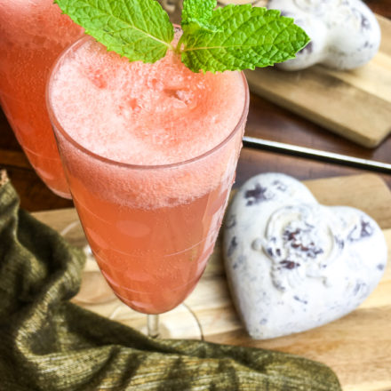 Mint Grapefruit Mimosas