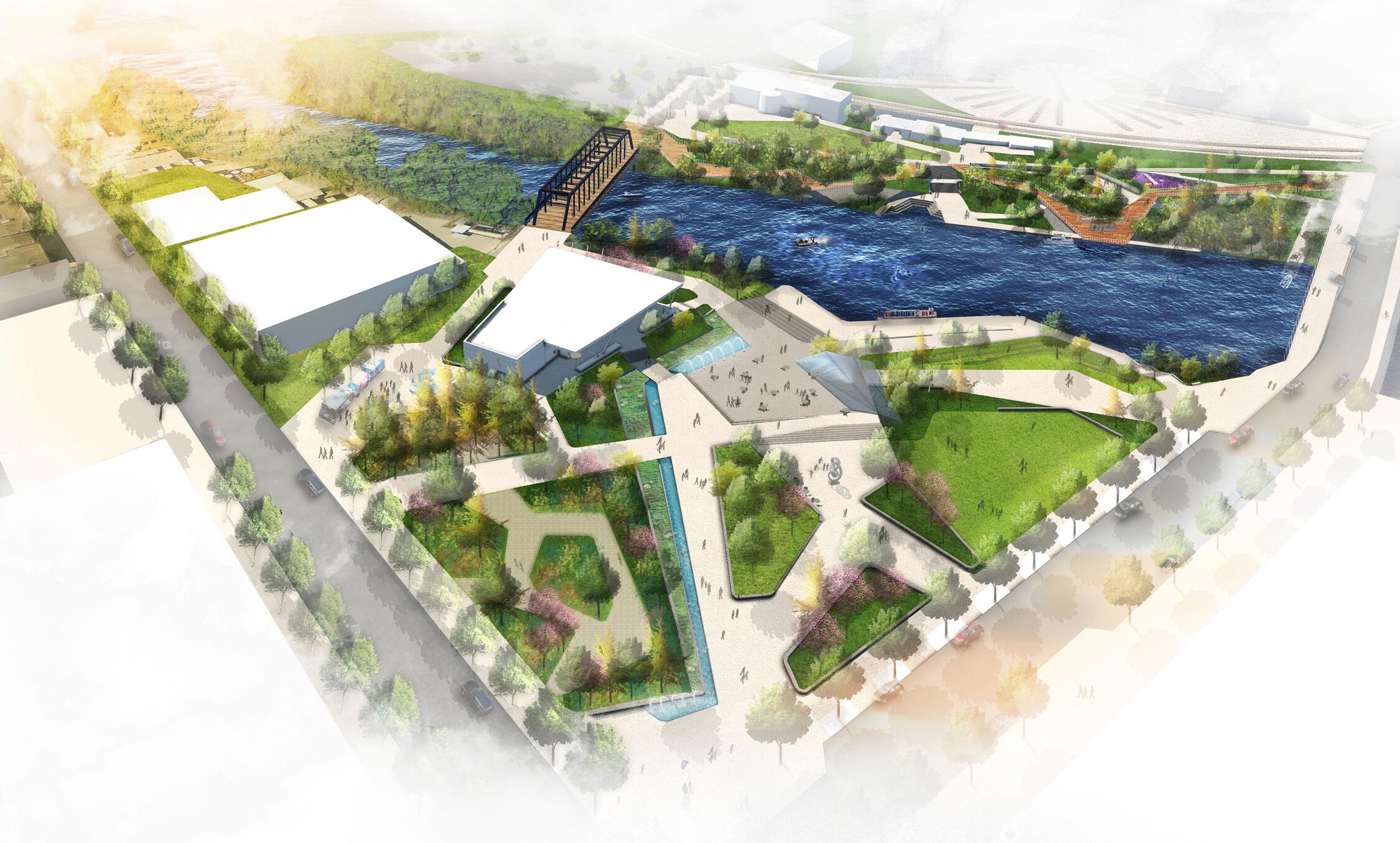 Fort Wayne, Indiana Extends its Urban Oasis with Promenade Park