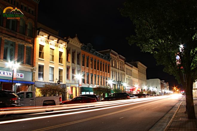 Night time in Sandusky, Ohio © Wagon Pilot Adventures