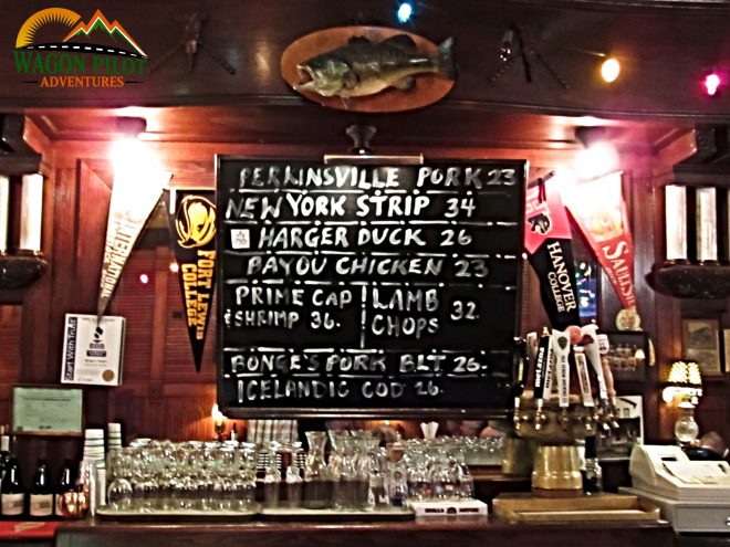 Bonge's Tavern Chalkboard Perkinsville, Indiana © Wagon Pilot Adventures