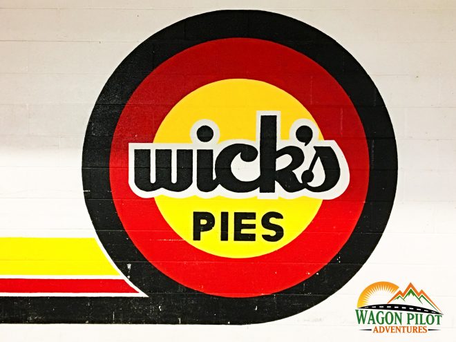 Wick's Pies factory logo © Wagon Pilot Adventures