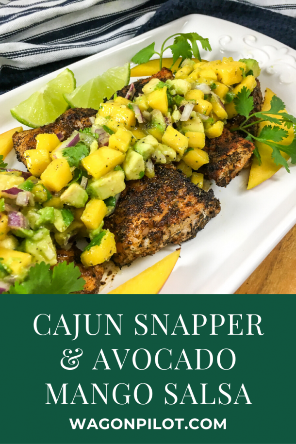 Cajun Snapper with Avocado Mango Salsa Recipe