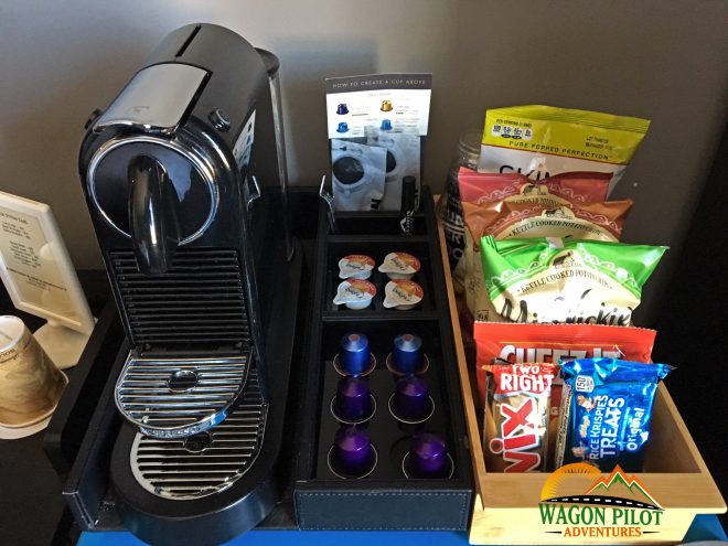 Hotel Kilbourne room snacks © Wagon Pilot Adventures