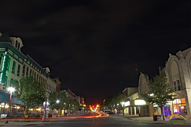 Sandusky, Ohio after dark © Wagon Pilot Adventures