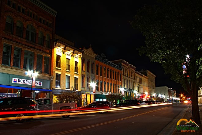 Sandusky, Ohio after dark © Wagon Pilot Adventures