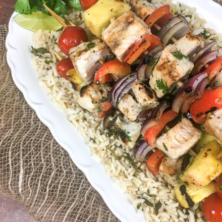 Swordfish and Pineapple Kabobs