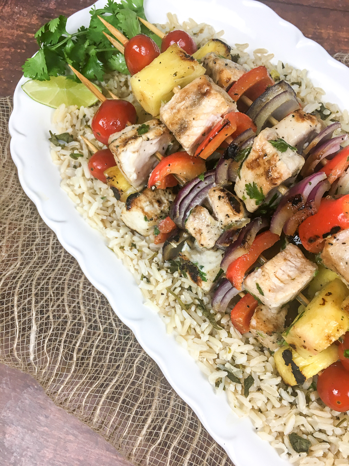 Swordfish and Pineapple Kabobs Recipe