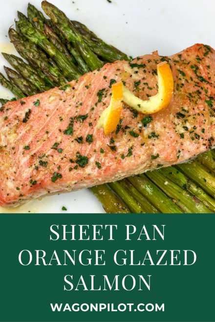 Sheet Pan Orange Glazed Salmon with Asparagus