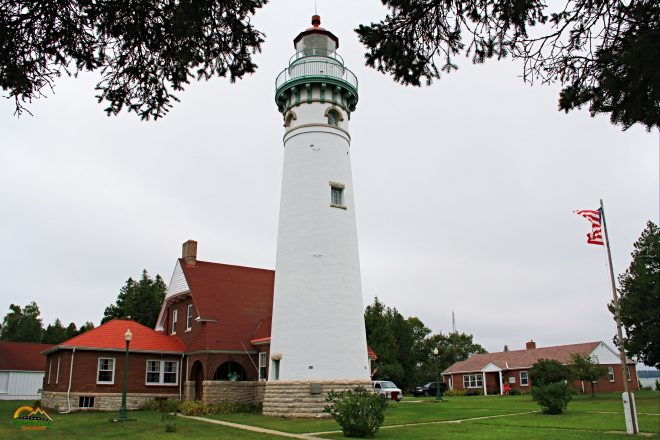 Seul Choix Point Lighthouse on Lake Michigan © Wagon Pilot Adventures