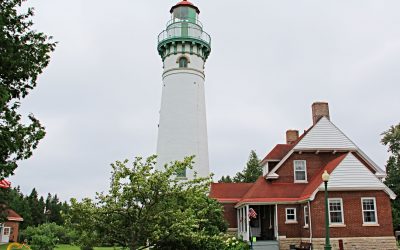 Seul Choix Point Lighthouse on Lake Michigan