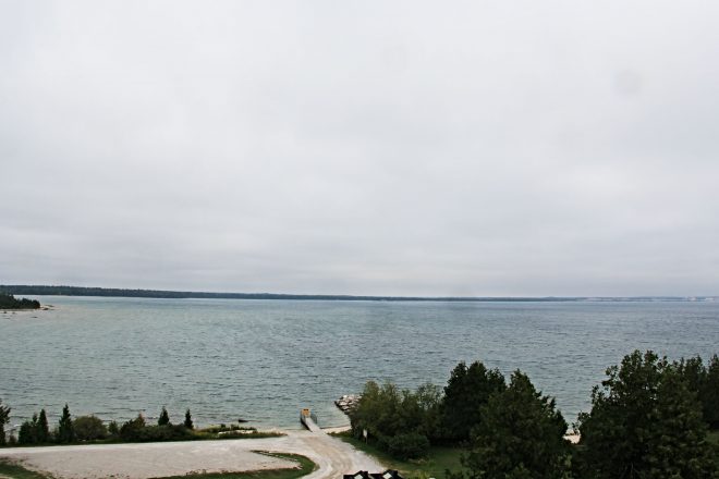 Seul Choix Point Lighthouse on Lake Michigan © Wagon Pilot Adventures