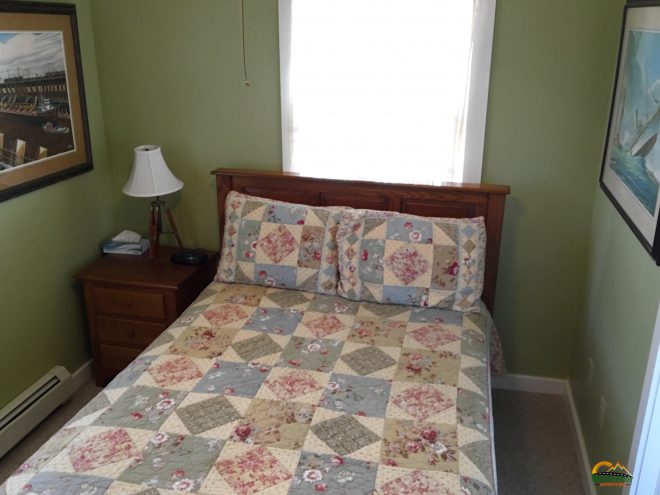 Whitefish Point Coast Guard Quarters room 4 with full bed © Wagon Pilot Adventures