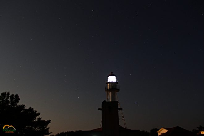 Whitefish Point Lighthouse at night - Michigan © Wagon Pilot Adventures