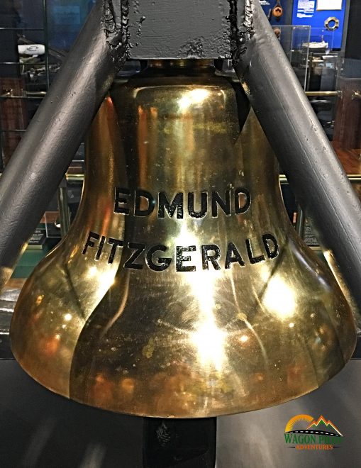Edmund Fitzgerald bell at Whitefish Point Shipwreck Museum - Michigan © Wagon Pilot Adventures
