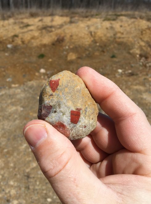 Pudding stone (red parts are jasper)