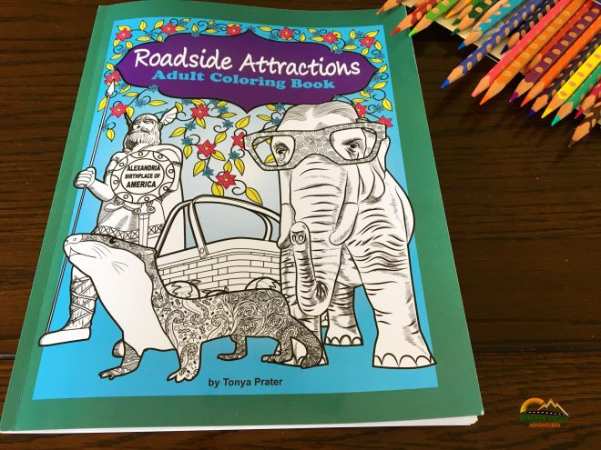 Roadside Attractions Adult Coloring Book