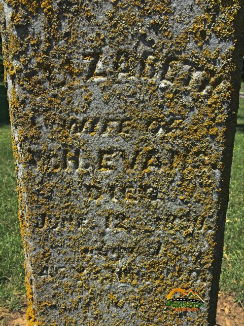 Elizabeth Evans grave marker © R. Christensen